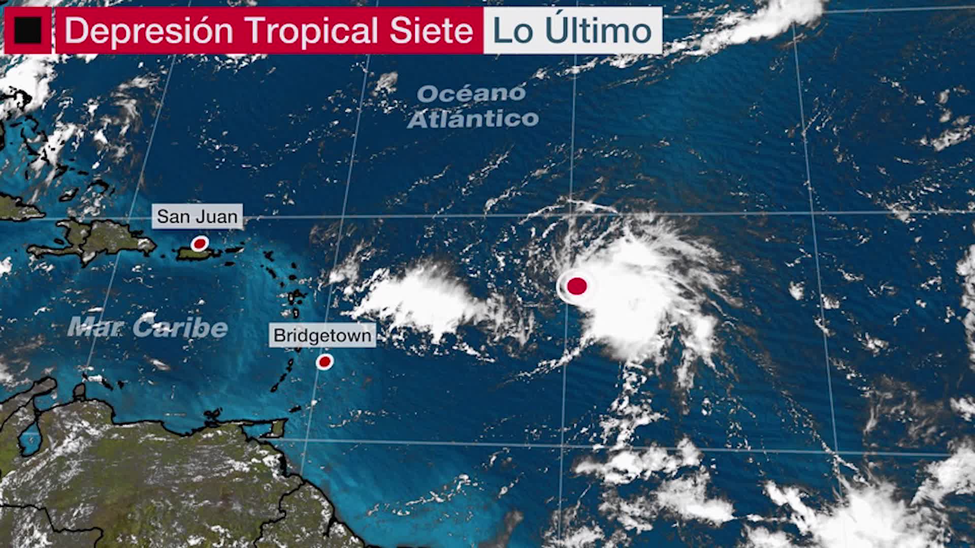 Se forma nueva depresión tropical sobre el Atlántico