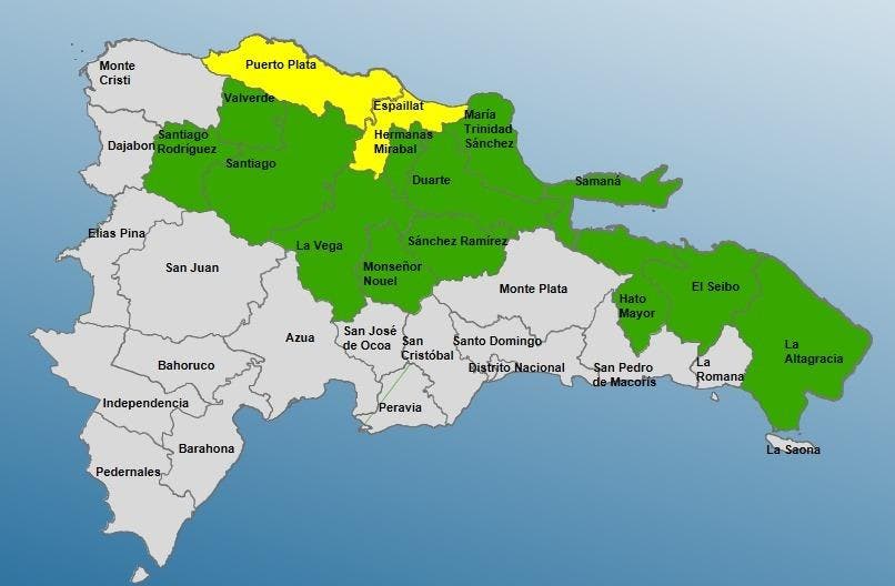 Al menos 15 provincias en alerta, por presencia de vaguada