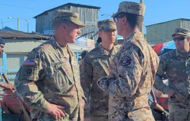 Soldados de EE.UU visitan la zona fronteriza de Dajabón