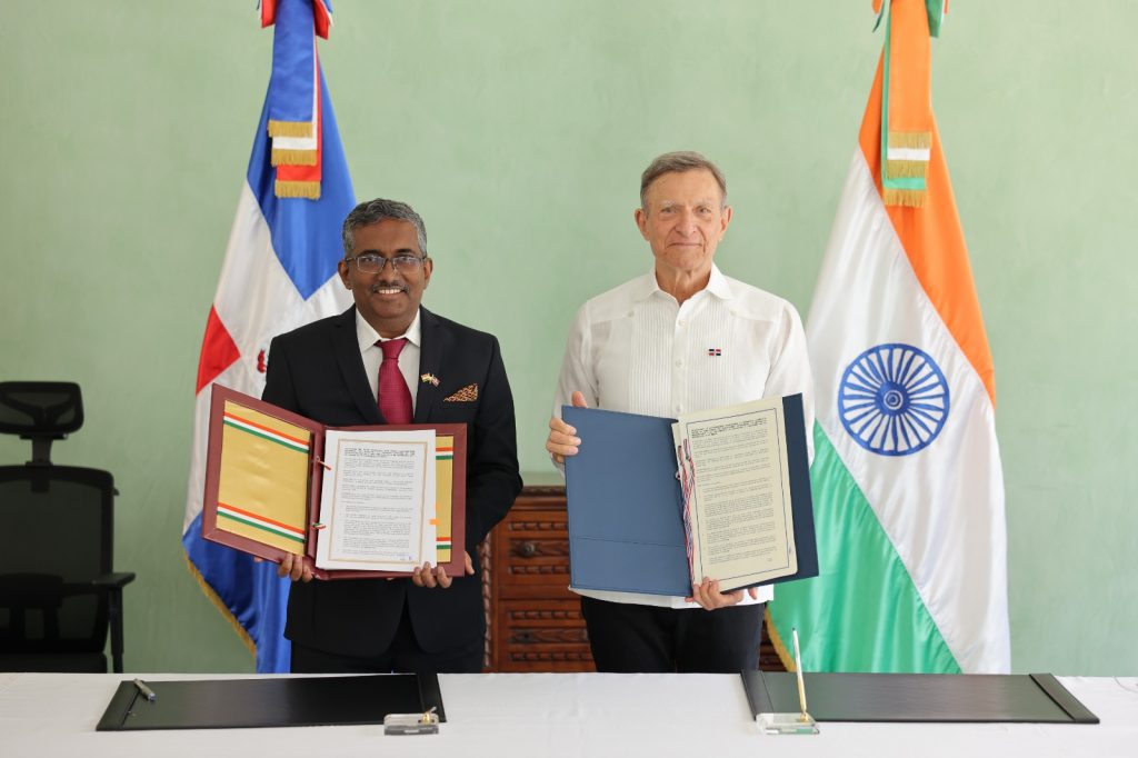 República Dominicana y la India acuerdan colaborar en áreas como tecnología y comercio